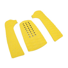 3er-Set Surfbrett-Deck-Traction-Pads aus EVA in Gelb