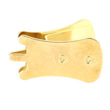 Metallisches Erhu-Stummschutz-Zubehör, tragbar, goldfarben, 3,7 x 2 cm, Klangdämpfer