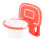 Basketball-Rahmen-Eigelbtrenner – roter Kunststoff 13
