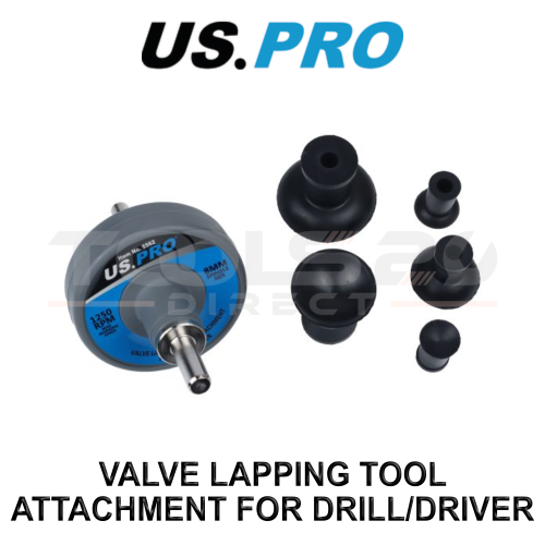 us pro US PRO Tools Valve Lapping Tool Attachment for Drill/Driver with 5 Cups 5562