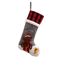 Christmas Stocking Big Xmas Stockings for Kids Decor Home-Elk