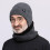 Winter Ear Protective Hat for Senior Men Neck-Black single cap 6