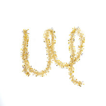 Metallic Glittering Tinsel Garland For Birthday Party, Shiny Tinsel Wreath Hanging Decoration With Bright Colors For Holiday Atmosphere