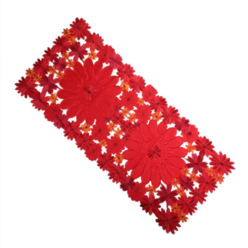 Xmas Table Linen Red Table Cloth Dinnerware Party Wedding-87