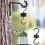 5Pcs Vogel Feeder Haken Schwarz ABS Robust Einfach 12