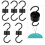 5Pcs Vogel Feeder Haken Schwarz ABS Robust Einfach 11