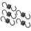 5Pcs Vogel Feeder Haken Schwarz ABS Robust Einfach 7