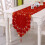 Xmas Table Linen Red Table Cloth Dinnerware Party Wedding-87 5