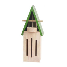 Natural Wooden Butterfly House Hanging Habitat With Feeding