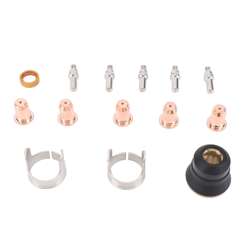 14Pcs Plasma Torch Consumables Set For Cut 55Ds Pro & 65Ds, Brass & Zinc Alloy 4041364271022