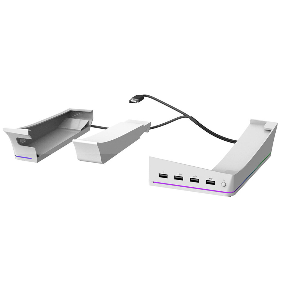Storage Solution Organizers With Usb Expansion And Fast Charging Abs Docking Station White 9067246081669
