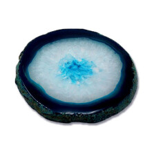 Natural Agate Coasters Geode Quartz Interior Unique Home Decoration Sturdy Stone Coasters For Drinkware Easy Maintenance And Cleaning, Natural Beauty