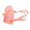 Pink Foldable Silicone Diving Goggles Large View Tempered Glass 11