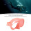 Pink Foldable Silicone Diving Goggles Large View Tempered Glass 4