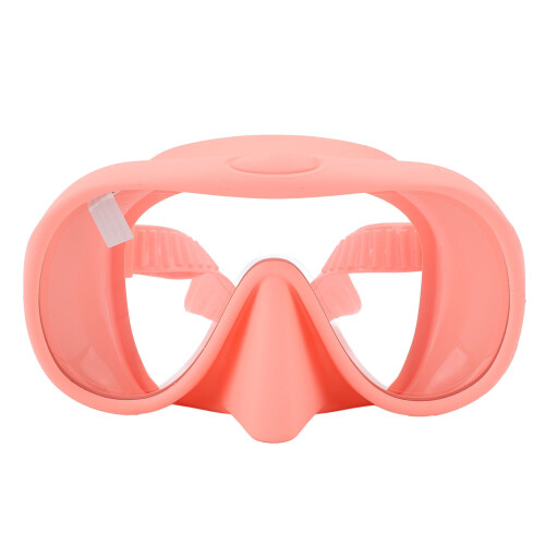 Pink Foldable Silicone Diving Goggles Large View Tempered Glass 1