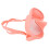 Pink Foldable Silicone Diving Goggles Large View Tempered Glass 7