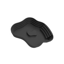 Large Sized Water Container with NonSlip Slope for-Black small