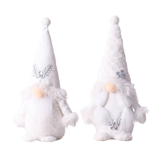 Kerstkabouter Kerstkabouters Witte Pluche Hoed-   mannelijk 1