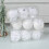 White Christmas Tree Ball Baubles 3pcs/box Decorations-Style 2 7