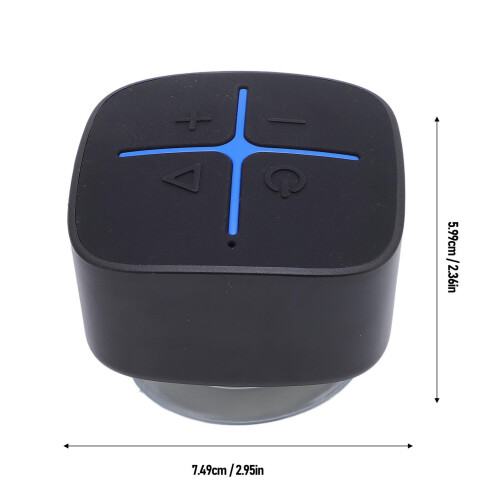 IP65 Waterproof Bluetooth Shower Speaker 5W, Black & Blue 1