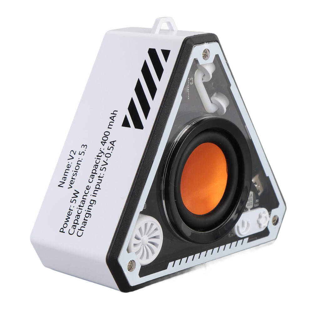 Portable Bluetooth 5.3 Speaker 5W, 360 Sound, White 3311364273847