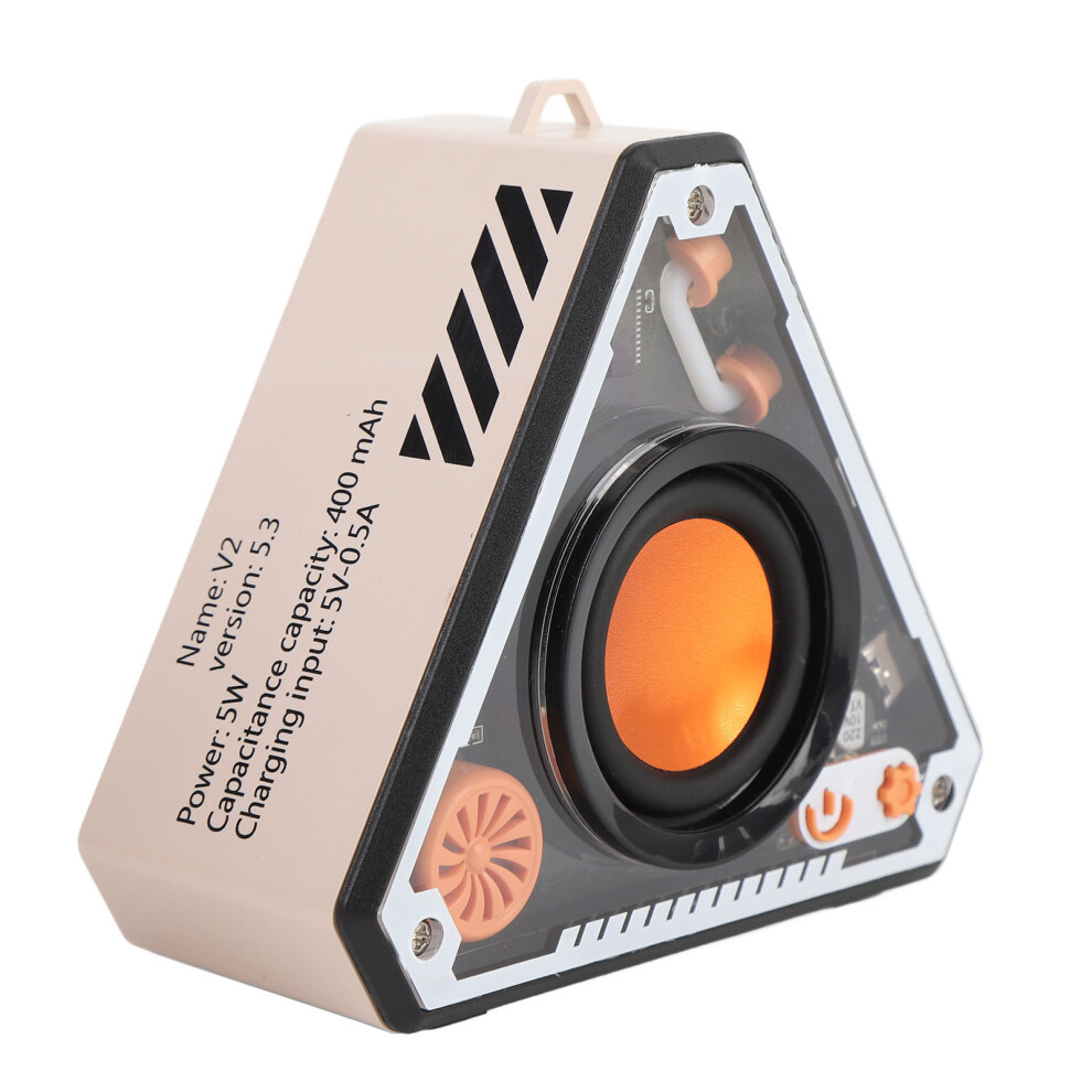 Portable Bluetooth 5.3 Speaker 5W 400Mah With Ambient Beige/Light 9411364273893