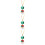 3 Set Collana Natalizi Per 8