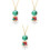 3 Set Collana Natalizi Per 3