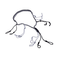 Portable Nylon Duck Call Lanyard with Loops for Outdoor Use, Black