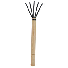 Professionelle Kultivator, ergonomischer Holzgriff, japanische Ninja-Klauenrechen, Doppelschrauben für sicheren Halt, Korrosionsschutzbeschichtung,