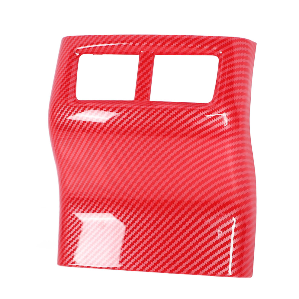 Carbon Fiber Abs Air Vent Cover Decorative Scratch-Resistant 15X8 Cm Red 8161364275595
