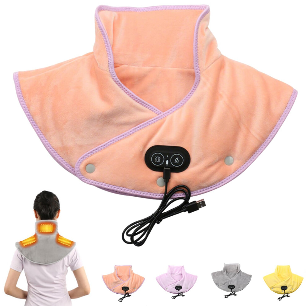 Electric Heating Pad With 3 Temp And Massage, USB Portable Heat Pad, 60s Fast Heat