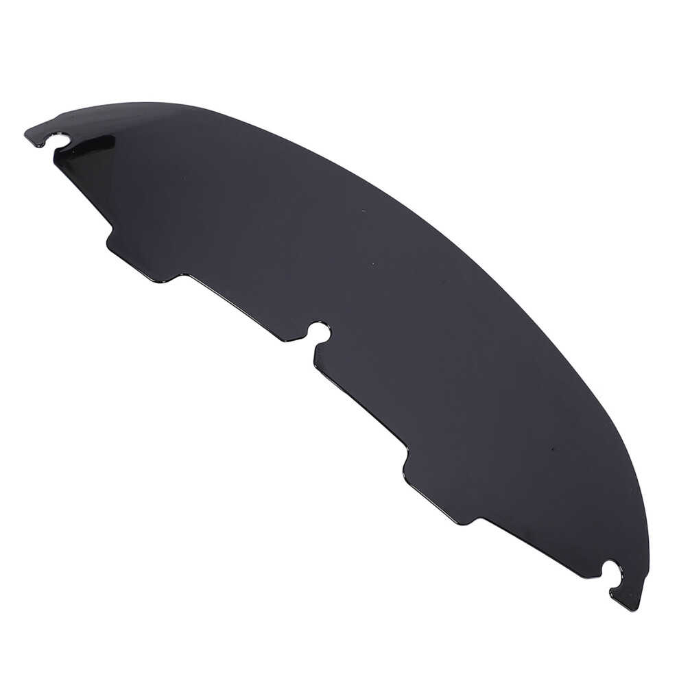 Motorcycle Windshield Extension 5In Acrylic Noise-Reducing Wind Screen Black 8751364275291