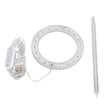 Lâmpada LED para cultivo com dissipação de calor mantém a temperatura ideal, temporizador automático liga/desliga garante controle preciso da