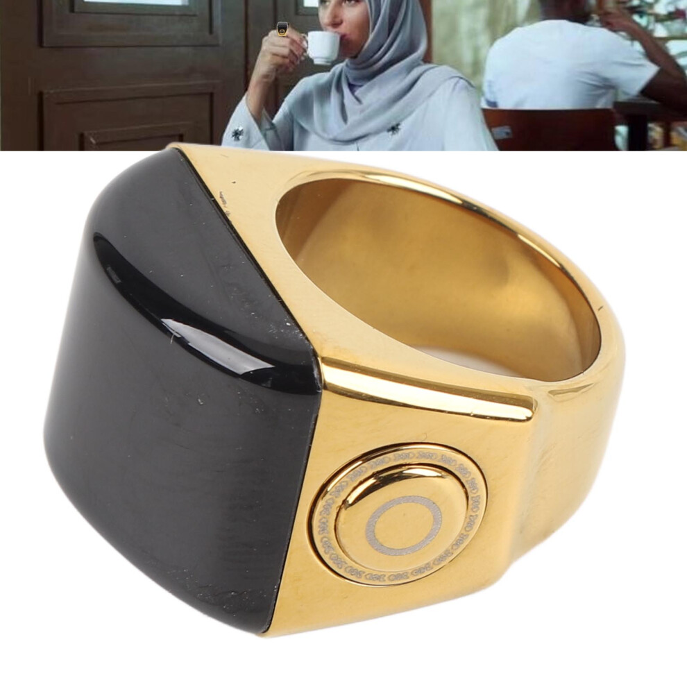 Zinc Alloy Smart Ring Counter IP67 Digital 22mm Rechargeable Unisex