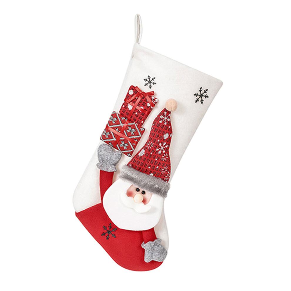 Christmas Santa Elk Stocking Pendant Candy Gift Packaging-A
