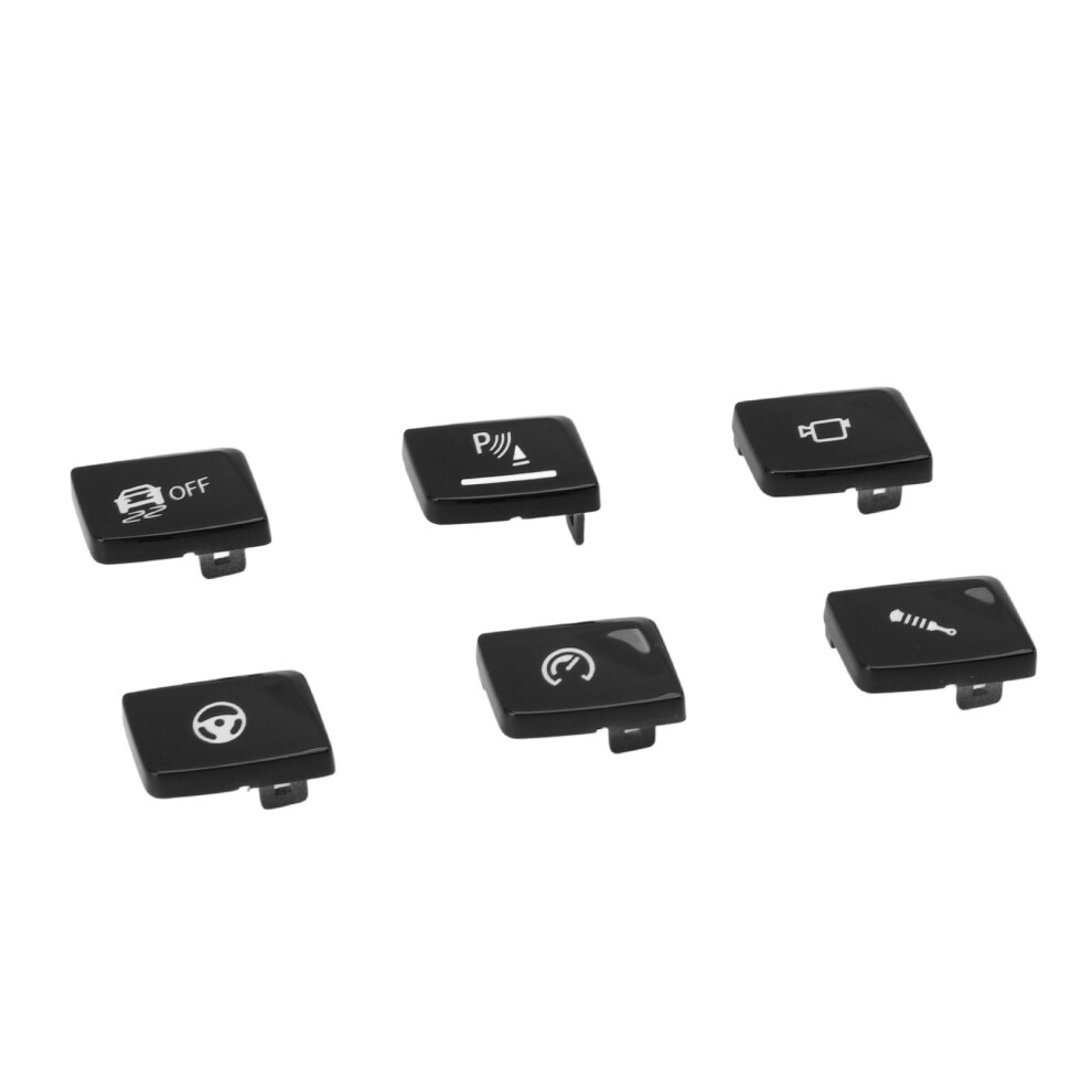 6Pcs Gear Shift Panel Button Cover For M3 F80 M4 F82 Black 4981364275395