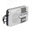Taschenradio AM/FM 2xAA Silber-Grau Tragbar 1