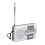 Taschenradio AM/FM 2xAA Silber-Grau Tragbar 14