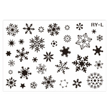 Hollow-out Snowflakes Stencil Christmas Painting Template for-L