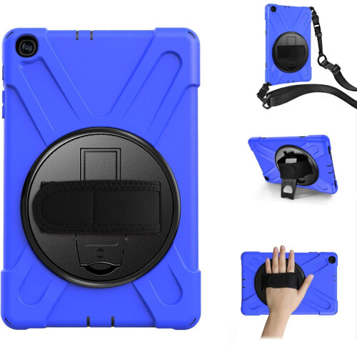 Funda para Samsung Galaxy Tab A 8.0" con Correa de Hombro Azul 1
