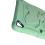 Étui avec Support pour iPad Pro/Air 2 9.7 pouces avec Motif Papillon Vert 3