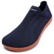 Chaussures de sport de course Ă enfiler en maille unisexe bleu marine 38