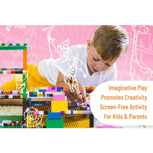Strictly Briks Ensemble de 288 Blocs 12 Couleurs Compatibles avec LEGO 2