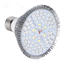Lâmpada LED de cultivo E27 com economia de energia, lâmpada de espectro completo de alta eficiência para cultivo de plantas em ambientes internos,