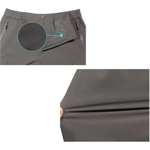 Mapamyumco Pantalon de Randonnée Imperméable Trekking Taille M Gris 2