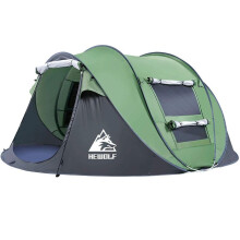 Tente Pop Up Autodéployable 3 Personnes Vert 150x260x105 cm, Montage Rapide en 3 Secondes, Idéale pour Camping et Festivals