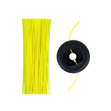 Tête de coupe à fil double 2,4 mm 30 m pour débroussailleuse thermique, coupe efficace herbe et mauvaises herbes, montage facile