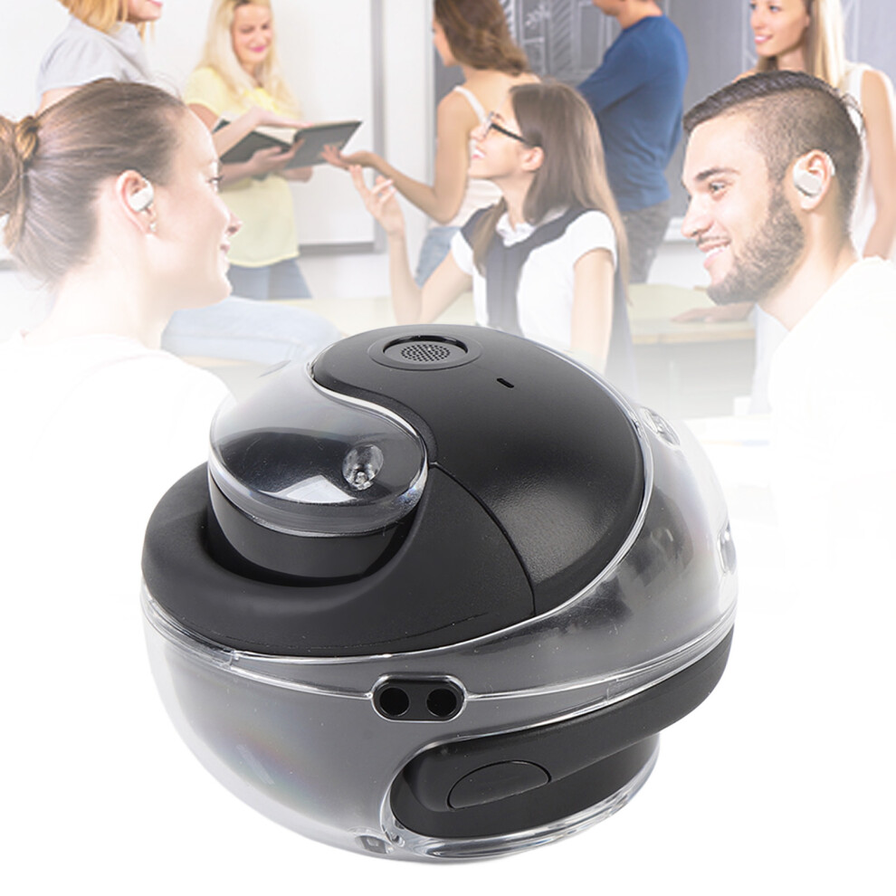 Language Translator Earbuds 5.4, 144 Languages, 10H Battery Black 3681364279478