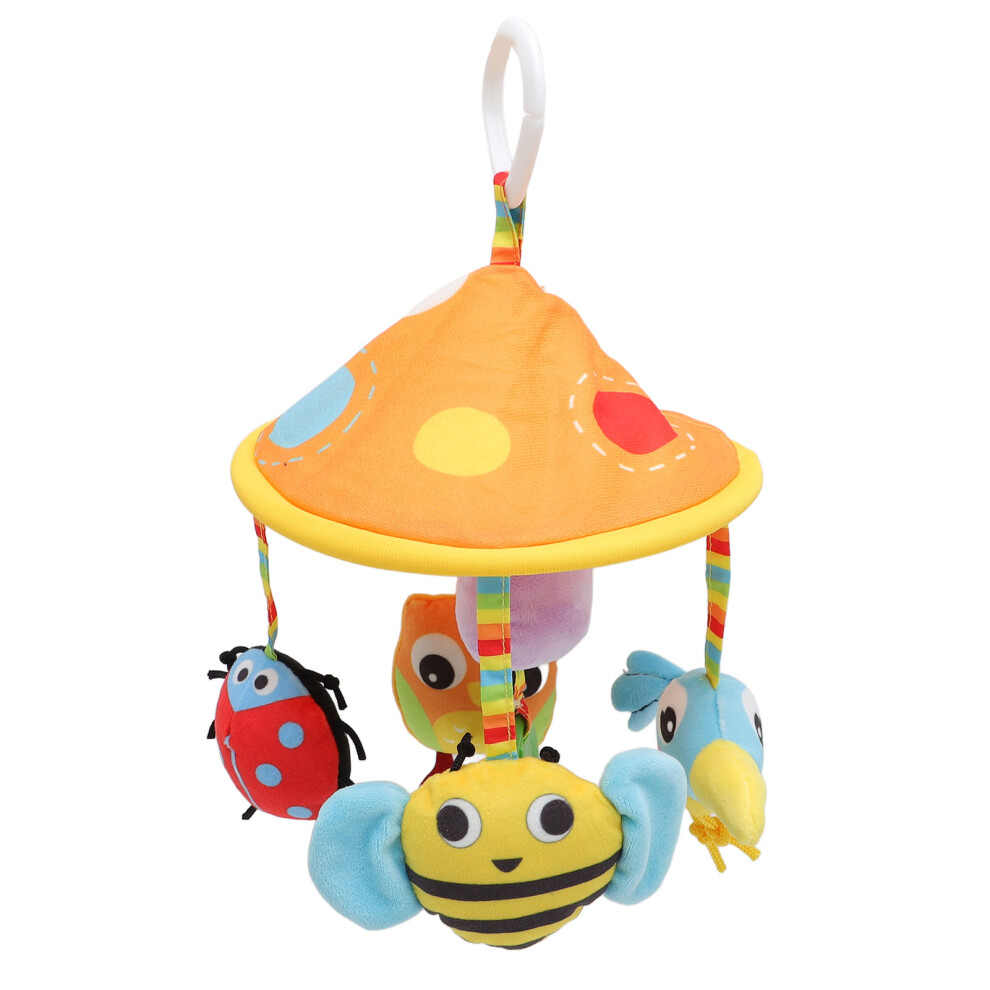 Bright Plush Baby Stroller Hanging Toy - Clip-On Infant Car Seat Toy